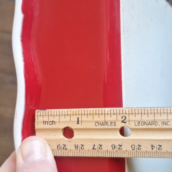 Red and White Ceramic Baking Dish - Picture 7 of 10